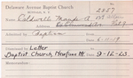 Caldwell, Mss. Maude by Delaware Avenue Baptist Church