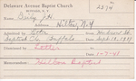 Daly, M. J H by Delaware Avenue Baptist Church