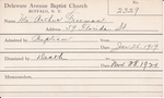 Freeman, Mr. Arthur by Delaware Avenue Baptist Church