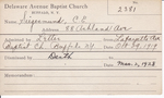 Siegesmund, Mr. Charles E by Delaware Avenue Baptist Church
