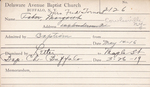 Tormon, Mrs. Fred by Delaware Avenue Baptist Church
