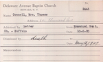 Connell, Mrs. Thomas by Delaware Avenue Baptist Church