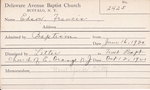 Edson, Mr. Francis by Delaware Avenue Baptist Church