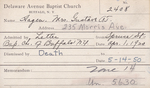 Hagen, Mrs. Gustav AJ by Delaware Avenue Baptist Church