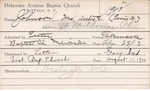 Johnson, Mrs. Archie E by Delaware Avenue Baptist Church