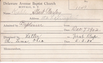 Kahle, Mr. Albert Wesley by Delaware Avenue Baptist Church