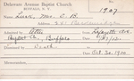Lusk, Mrs. CB by Delaware Avenue Baptist Church