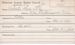 Roberts, Mrs. Frank K by Delaware Avenue Baptist Church
