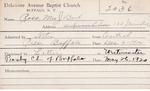 Ross, Mrs. Burt J by Delaware Avenue Baptist Church