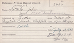 Sitterly, Mr. John by Delaware Avenue Baptist Church