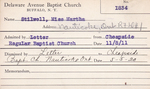 Stilwell, Ms. Martha by Delaware Avenue Baptist Church