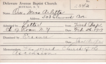 Orr, Miss. Arletta by Delaware Avenue Baptist Church