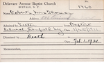 Roberts, Mrs. Thomas by Delaware Avenue Baptist Church
