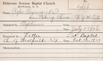 Rope, Mr. Raymond F by Delaware Avenue Baptist Church