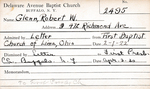 Glenn, Mr. Robert W by Delaware Avenue Baptist Church