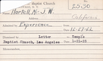Hartell, Mr. JW by Delaware Avenue Baptist Church