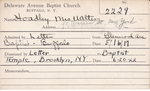 Hoadley, Mrs. Walter by Delaware Avenue Baptist Church