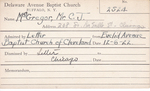 McGregor, Mr. CJ by Delaware Avenue Baptist Church