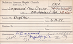 Siegesmund, Miss. Eleanor by Delaware Avenue Baptist Church
