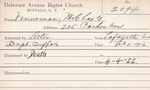 Venneman, Mr. Charles by Delaware Avenue Baptist Church