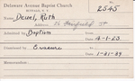 Deuel, Ms. Ruth by Delaware Avenue Baptist Church