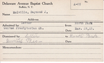 Melville, Mrs. Raymond J by Delaware Avenue Baptist Church