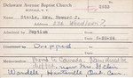 Steele, Mr. Howard J by Delaware Avenue Baptist Church