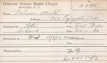 Palmer, Mr. Carl J by Delaware Avenue Baptist Church