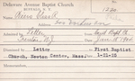 Wiers, Mr. Charles R by Delaware Avenue Baptist Church