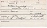 Landis, Miss. Azalia by Delaware Avenue Baptist Church