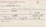 Lothrup, Mrs. EP by Delaware Avenue Baptist Church