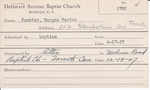 Forster, Mr. Morgan Weston by Delaware Avenue Baptist Church