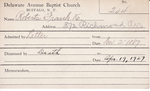 Roberts, Mr. Frank K by Delaware Avenue Baptist Church
