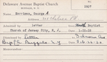 Harrima, Mr. George A by Delaware Avenue Baptist Church