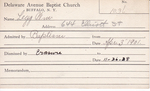 Legg, Mr. William by Delaware Avenue Baptist Church