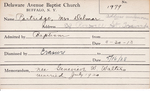 Partridge, Mrs. Delmar by Delaware Avenue Baptist Church