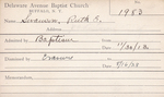 Swanson, Ms. Ruth E by Delaware Avenue Baptist Church