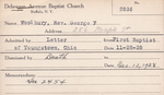 Woodbury, Rev. George F by Delaware Avenue Baptist Church