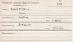 Young, Mr . Frank L by Delaware Avenue Baptist Church