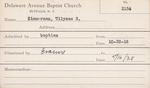 Zimmerman, Mr. Ullyses S by Delaware Avenue Baptist Church
