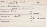Neal, Mr. Edgar C by Delaware Avenue Baptist Church