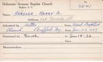 HendlerHarry, Mr. Harry A by Delaware Avenue Baptist Church