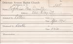 Hopkins, Mrs. Orville by Delaware Avenue Baptist Church