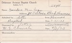 Sanders, Mrs. Eugene by Delaware Avenue Baptist Church