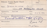 Eyington, Mrs. Alfred by Delaware Avenue Baptist Church