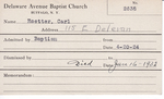 Roetter, Mr. Carl by Delaware Avenue Baptist Church