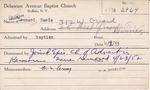 Davis, Mr. William Leonard by Delaware Avenue Baptist Church