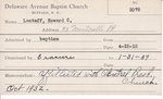 Lantaff, Mr. Howard C by Delaware Avenue Baptist Church