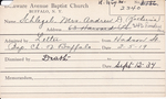 Schlegel, Mrs. Katherine by Delaware Avenue Baptist Church