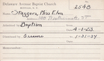 Staggers, Ms. Elva by Delaware Avenue Baptist Church